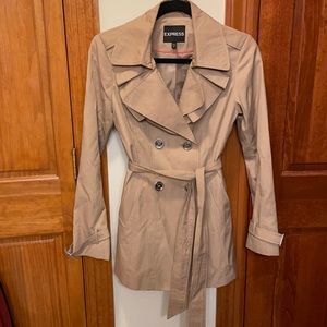 Express Tan trench coat